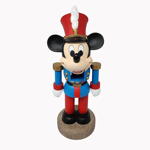 Disney Mickey Mouse 13" Wood and Resin Nutcracker Soldier Figurine - Picture 1 of 10